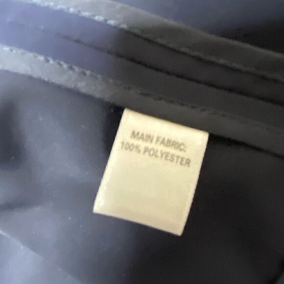 St. John Women's Cowl Neck Roll-Up Sleeve Lightweight Rain Jacket Blue Small - Picture 8 of 8